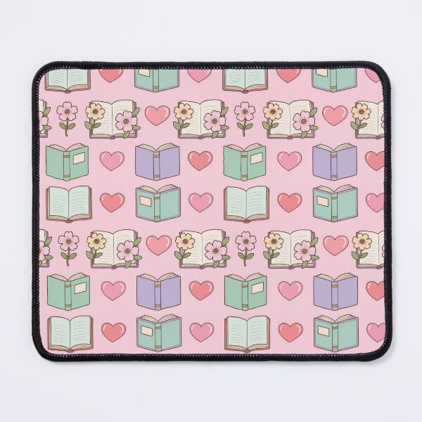 Item preview, Book pink shelf flowers pattern designed and sold by Irenuccia.