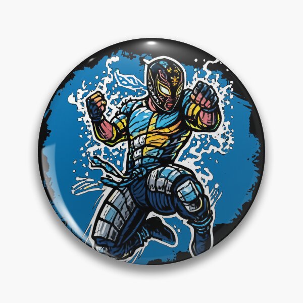 Item preview, Cyberpunk Luchador Art | Sci-Fi Anime Wrestler Blu-Dreme Design designed and sold by Coder-T.