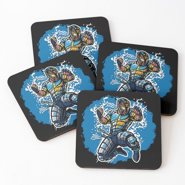 Item preview, Cyberpunk Luchador Art | Sci-Fi Anime Wrestler Blu-Dreme Design designed and sold by Coder-T.