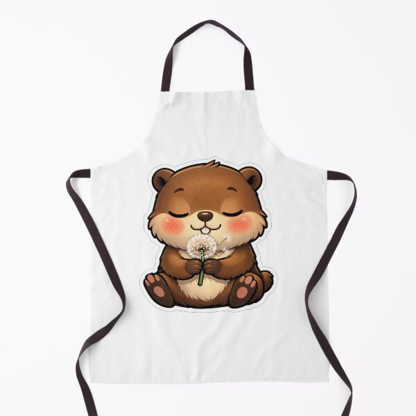 Item preview, Cute Little Otter Holding A Dandelion designed and sold by Owcomm.