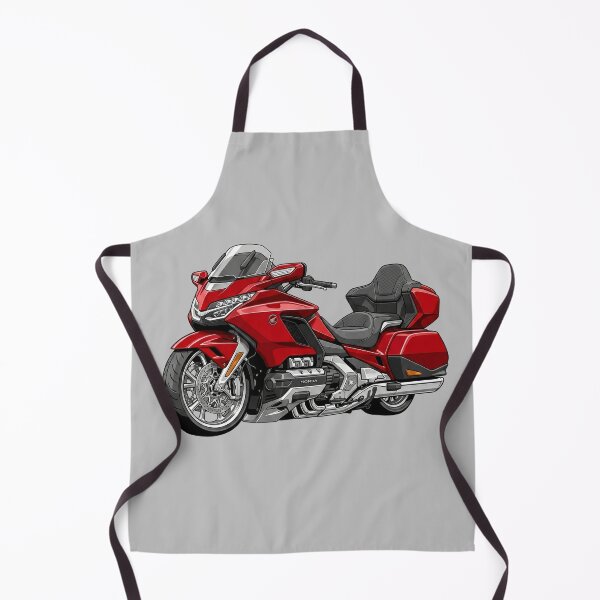 Item preview, Red Honda Gold Wing Tour Luxury Touring Motorcycle Illustration designed and sold by Motorline44.