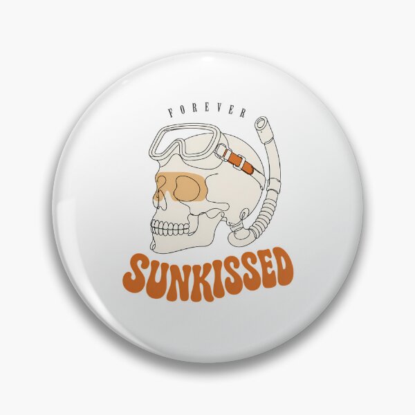 Item preview, Forever Sunkissed Snorkel Skull Groovy Beach Goth designed and sold by chattsuede.
