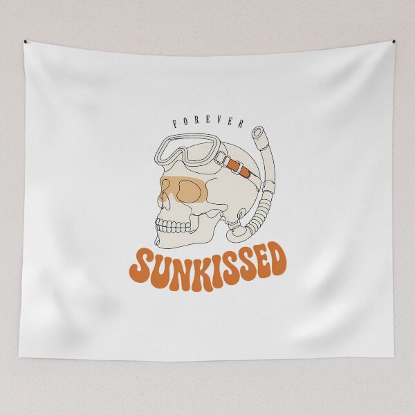 Item preview, Forever Sunkissed Snorkel Skull Groovy Beach Goth designed and sold by chattsuede.