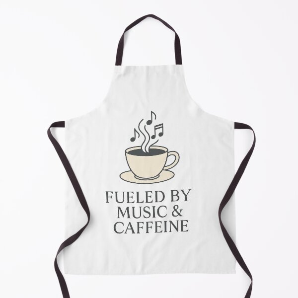 Item preview, Fueled by Music & Caffeine – Coffee Lover Music Quote | Cozy Musician Design designed and sold by SoulThread Studio.