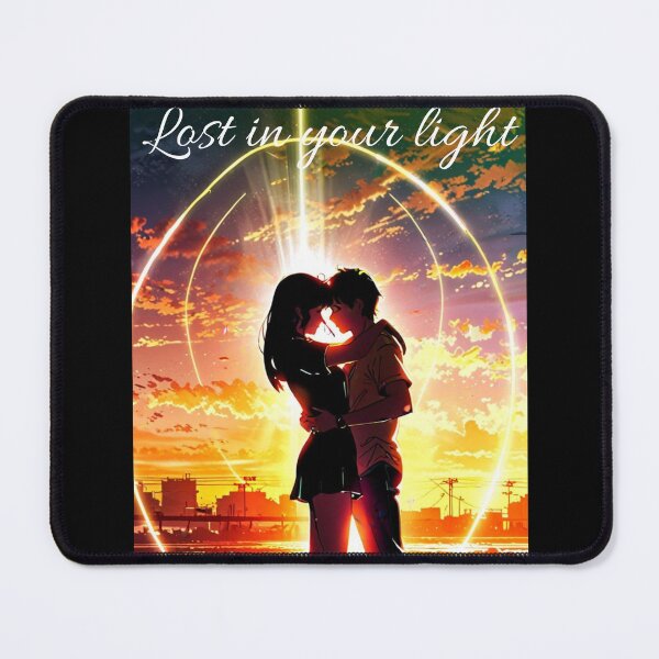 Item preview, Lost in Your Light – Romantic Anime Couple Sunset Illustration, Cinematic Silhouette Aesthetic Art, Manga Lovers Gift Graphic Sticker designed and sold by SmartPuns.