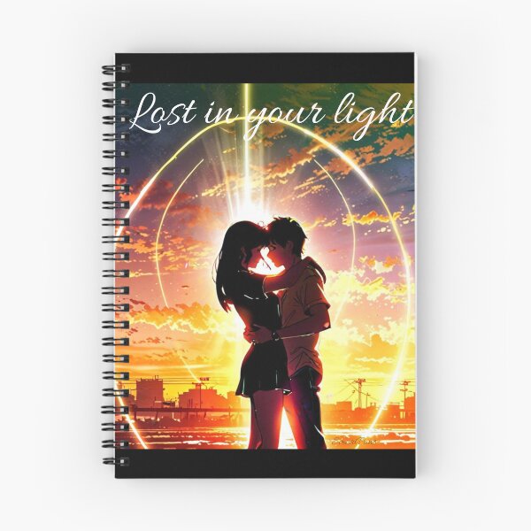 Item preview, Lost in Your Light – Romantic Anime Couple Sunset Illustration, Cinematic Silhouette Aesthetic Art, Manga Lovers Gift Graphic Sticker designed and sold by SmartPuns.