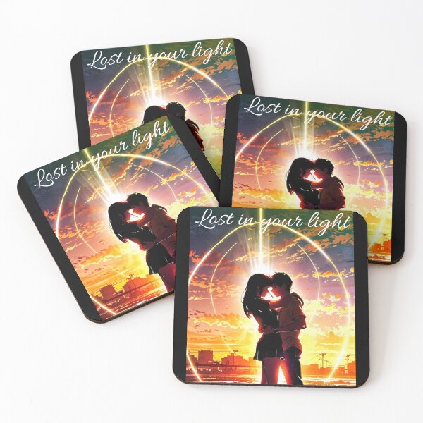 Item preview, Lost in Your Light – Romantic Anime Couple Sunset Illustration, Cinematic Silhouette Aesthetic Art, Manga Lovers Gift Graphic Sticker designed and sold by SmartPuns.