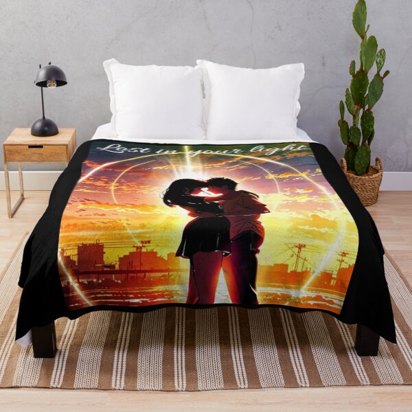 Item preview, Lost in Your Light – Romantic Anime Couple Sunset Illustration, Cinematic Silhouette Aesthetic Art, Manga Lovers Gift Graphic Sticker designed and sold by SmartPuns.