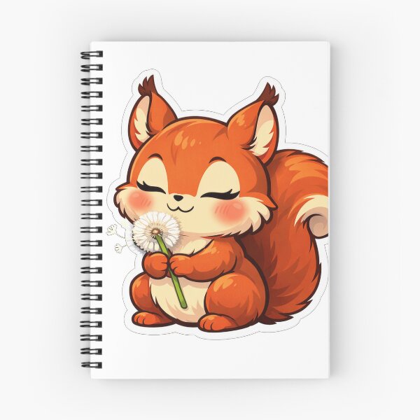 Item preview, Cute Red Squirrel Holding A Dandelion designed and sold by Owcomm.