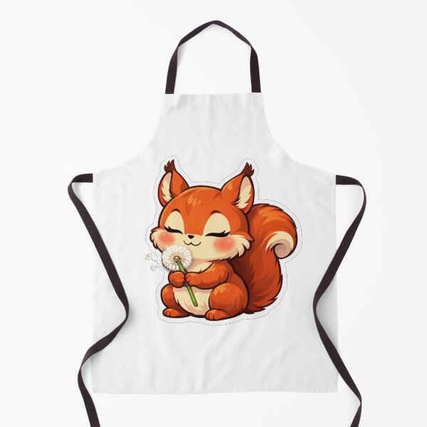 Item preview, Cute Red Squirrel Holding A Dandelion designed and sold by Owcomm.