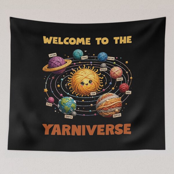 Item preview, Welcome to the Colorful Yarniverse designed and sold by OneDotSpot.