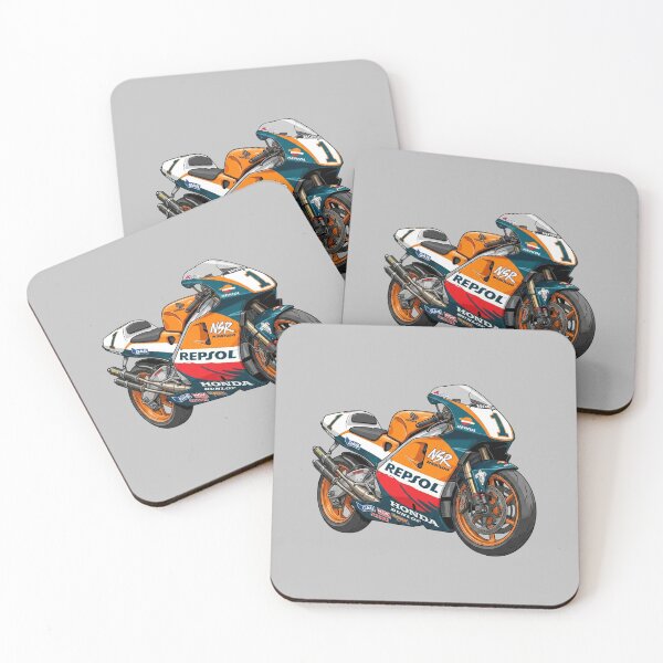 Item preview, Classic Honda NSR500 Repsol GP 2 Stroke Grand Prix Motorcycle Illustration designed and sold by Motorline44.