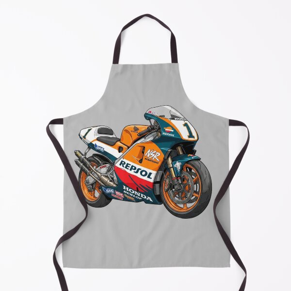 Item preview, Classic Honda NSR500 Repsol GP 2 Stroke Grand Prix Motorcycle Illustration designed and sold by Motorline44.