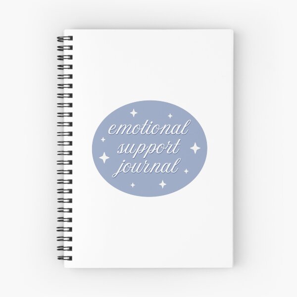 Item preview, Emotional Support Journal Blue Cursive designed and sold by winterpumpkin.