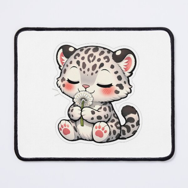 Item preview, Cute Baby Snow Leopard With Dandelion designed and sold by Owcomm.