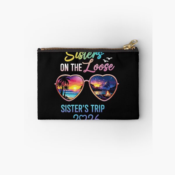 Item preview, Sisters On The Loose Sister's Trip 2026 - Heart Sunglasses Art designed and sold by BendyBeasts.