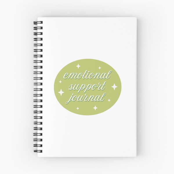 Item preview, Emotional Support Journal Green Cursive designed and sold by winterpumpkin.
