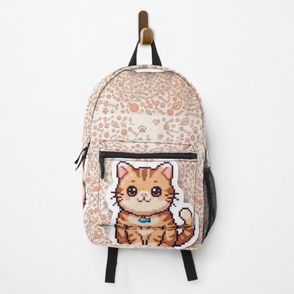 Item preview, Cute Tabby Cat Pixel Art Kawaii designed and sold by Purpleclomb.