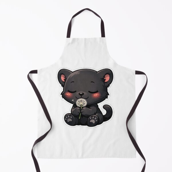 Item preview, Cute Black Panther Holding A Dandelion designed and sold by Owcomm.