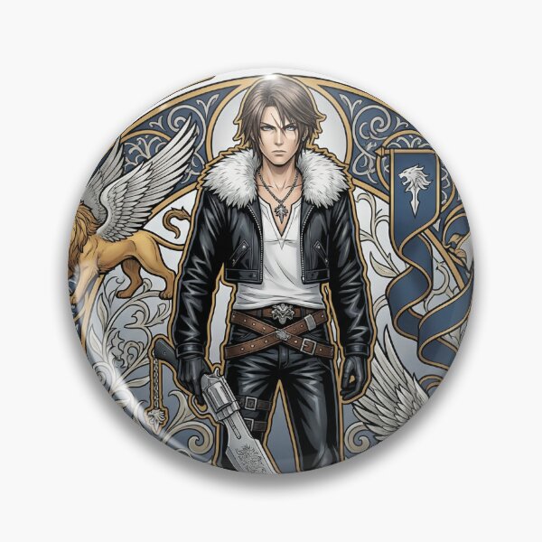 Item preview, Squall in the style of Alphonse Mucha designed and sold by Solace Sparkles.