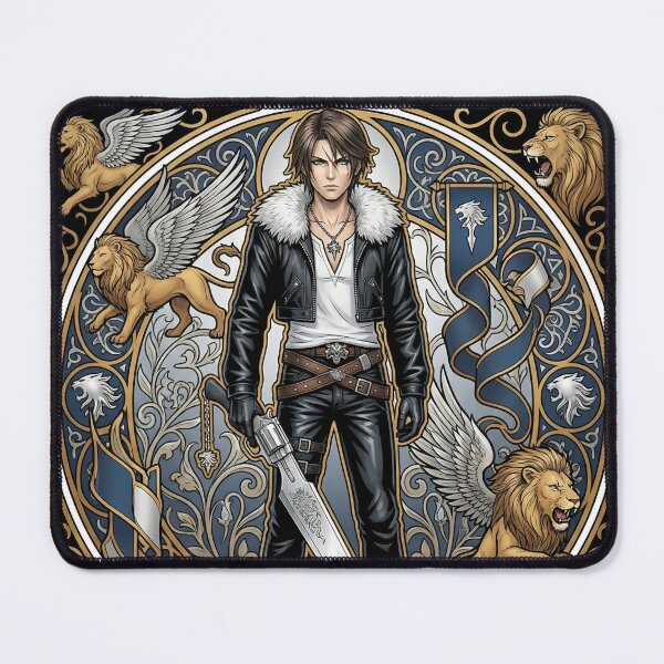 Item preview, Squall in the style of Alphonse Mucha designed and sold by Solace Sparkles.
