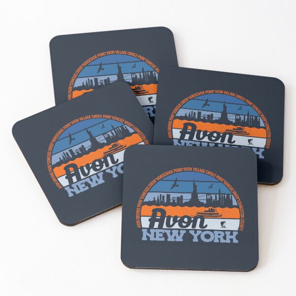 Item preview, Avon New York Sunset Retro Vintage Local Pride Logo designed and sold by CRHPOD20.