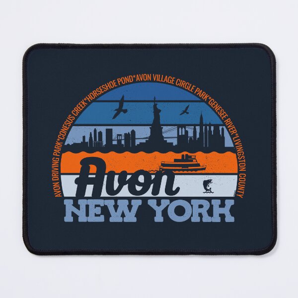 Item preview, Avon New York Sunset Retro Vintage Local Pride Logo designed and sold by CRHPOD20.
