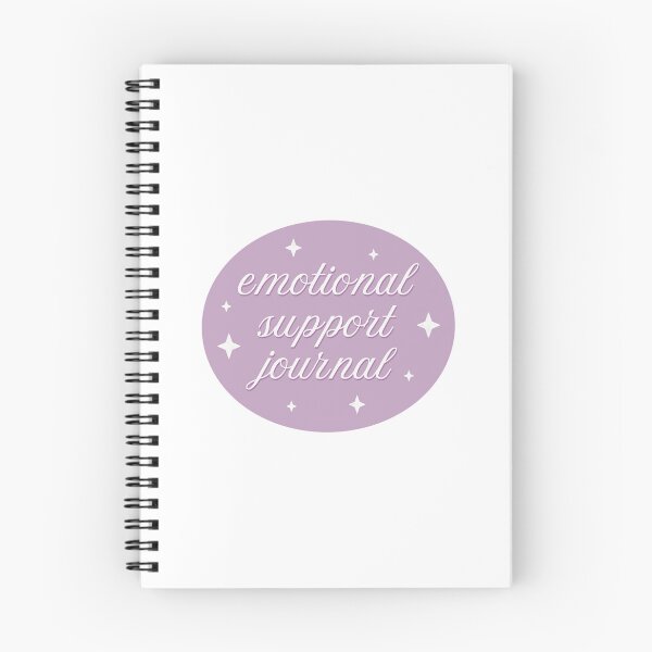 Item preview, Emotional Support Journal Purple Cursive designed and sold by winterpumpkin.