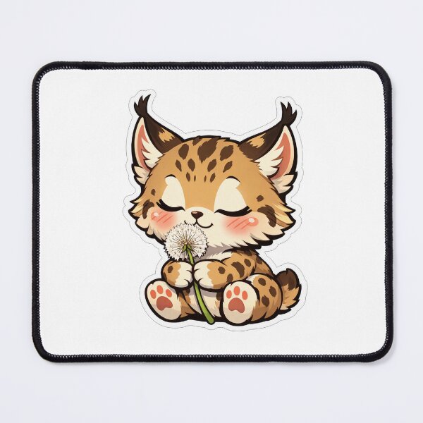 Item preview, Cute Baby Lynx Holding A Dandelion designed and sold by Owcomm.