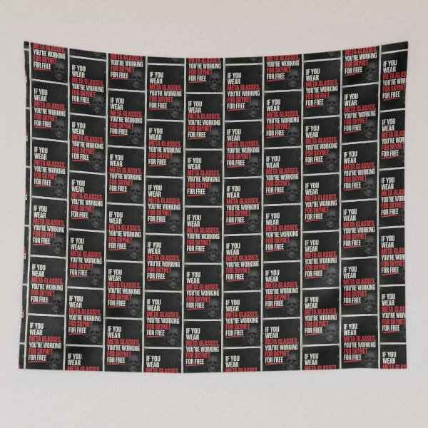Item preview, If you wear meta glasses, youre working for skynet for free designed and sold by INEEDBABYPOWDER.