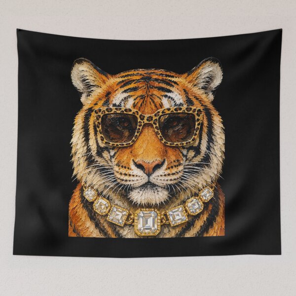 Item preview, Glam Tiger designed and sold by DesignDenDo ⭐⭐⭐⭐⭐.