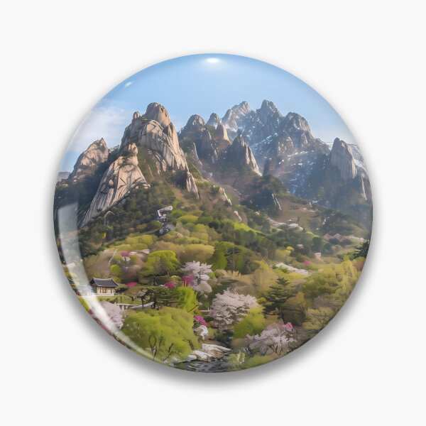 Item preview, Seoraksan National Park in Spring - Fresh Greenery and Vibrant Blossoms designed and sold by SOOstudio73.