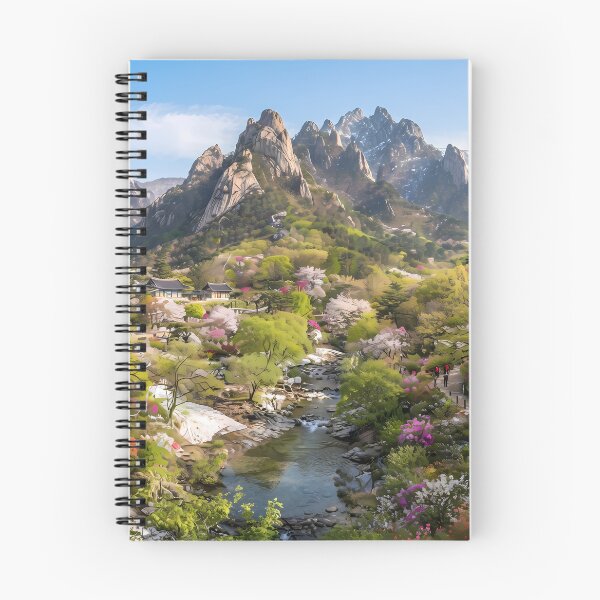 Item preview, Seoraksan National Park in Spring - Fresh Greenery and Vibrant Blossoms designed and sold by SOOstudio73.