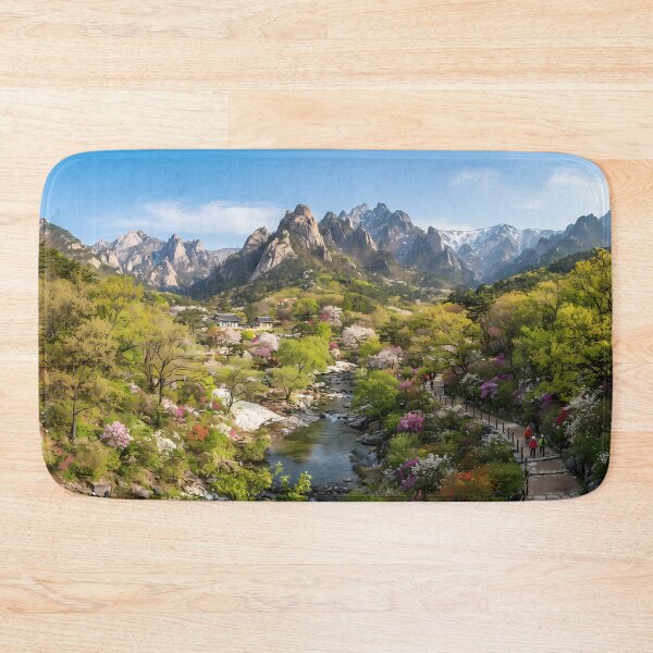 Item preview, Seoraksan National Park in Spring - Fresh Greenery and Vibrant Blossoms designed and sold by SOOstudio73.