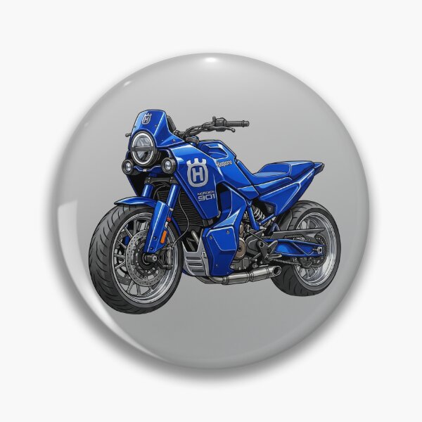 Item preview, Blue Husqvarna Norden 901 Adventure Touring Motorcycle Illustration designed and sold by Motorline44.