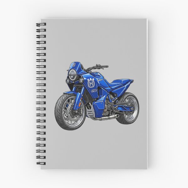 Item preview, Blue Husqvarna Norden 901 Adventure Touring Motorcycle Illustration designed and sold by Motorline44.
