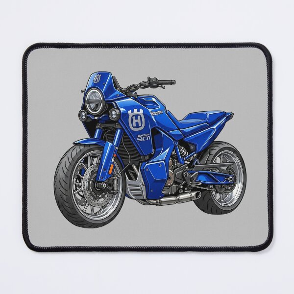 Item preview, Blue Husqvarna Norden 901 Adventure Touring Motorcycle Illustration designed and sold by Motorline44.