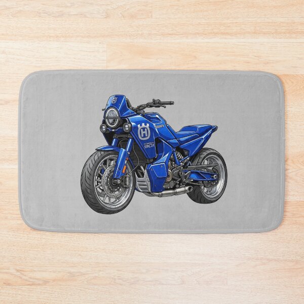 Item preview, Blue Husqvarna Norden 901 Adventure Touring Motorcycle Illustration designed and sold by Motorline44.