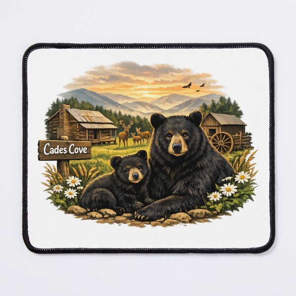 Item preview, Cades Cove Great Smoky Mountains Bears designed and sold by gotops12.