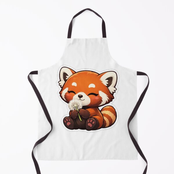 Item preview, Cute Red Panda Holding White Dandelion designed and sold by Owcomm.