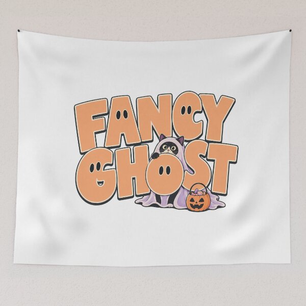 Item preview, Fancy Ghost Kitty Halloween Tuxedo Feline Costume designed and sold by chattsuede.