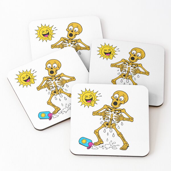 Item preview, Sunscreen Through Skeleton Ribs Vibrant Summer Cartoon designed and sold by chattsuede.