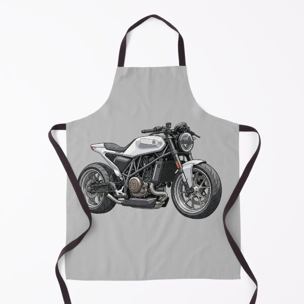 Item preview, White Husqvarna Vitpilen 701 Modern Cafe Racer Motorcycle Illustration designed and sold by Motorline44.