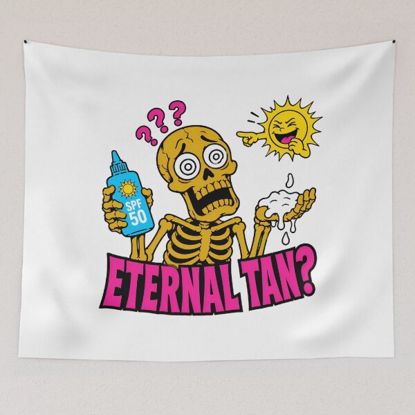 Item preview, Eternal Tan Skeleton Spf Sunscreen Beach Humor designed and sold by chattsuede.