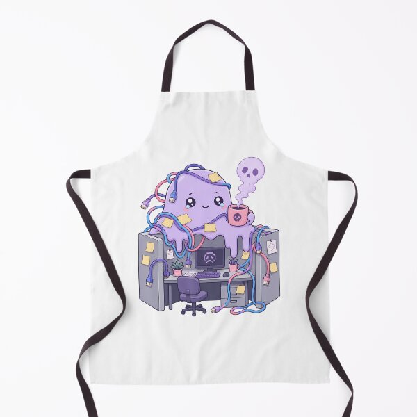 Item preview, Tech Support Burnout Slime Pastel Chibi Purple Office designed and sold by chattsuede.