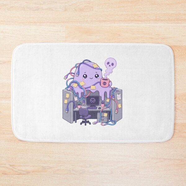 Item preview, Tech Support Burnout Slime Pastel Chibi Purple Office designed and sold by chattsuede.