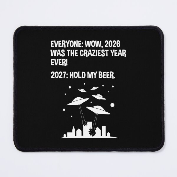 Item preview, 2027 Hold My Beer Funny Alien Invasion Sci-Fi designed and sold by Cat Lady Designs.