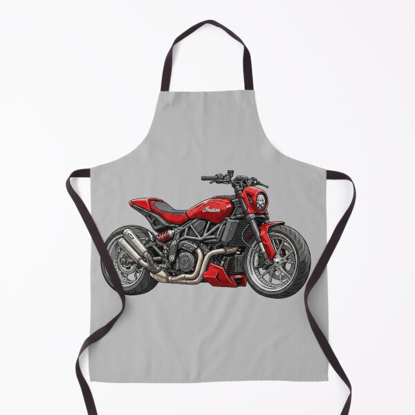 Item preview, Red Indian FTR 1200 Flat Tracker Motorcycle Illustration designed and sold by Motorline44.