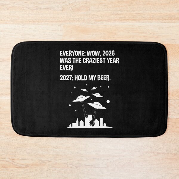 Item preview, 2027 Hold My Beer Funny Alien Invasion Sci-Fi designed and sold by Cat Lady Designs.