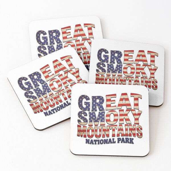 Item preview, Patriotic Great Smoky Mountains American Flag Logo designed and sold by gotops12.